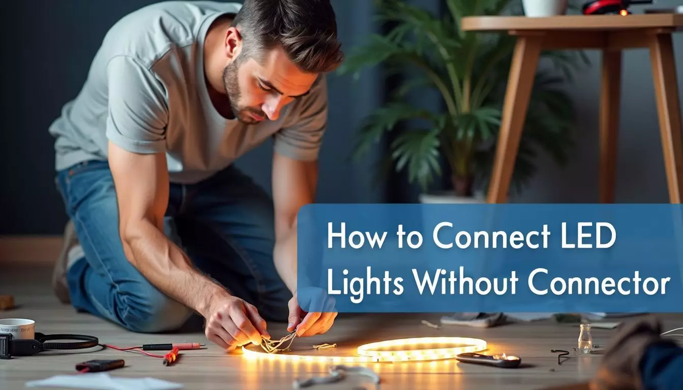 how to connect led lights without connector 301098514