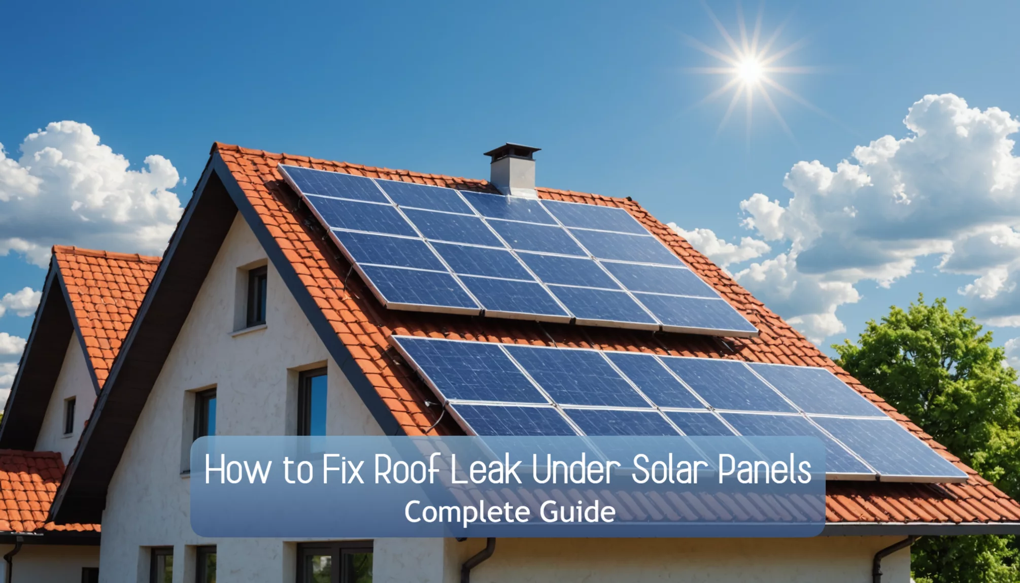 How to Fix Roof Leak Under Solar Panels