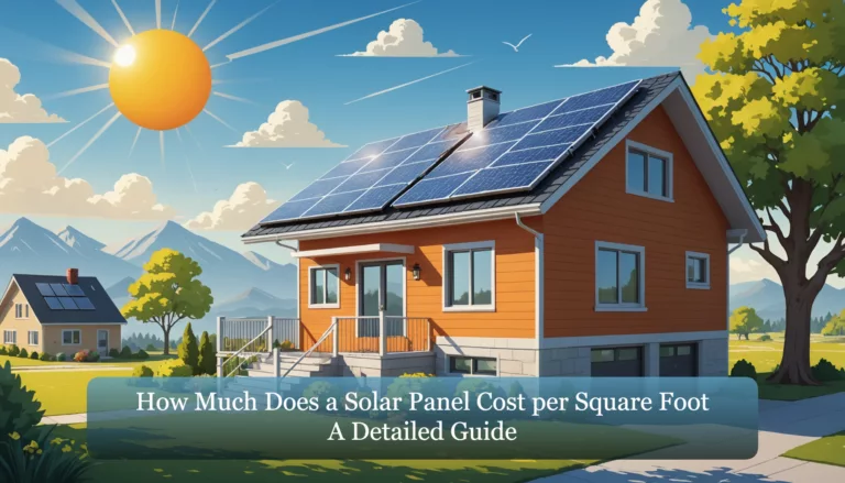 how much a solar panel costs per square foot