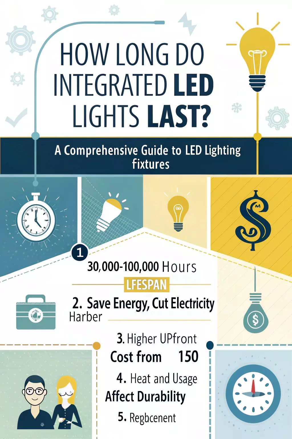 how long do integrated led lights last a comprehensive guide to led lighting fixtures 0285 1