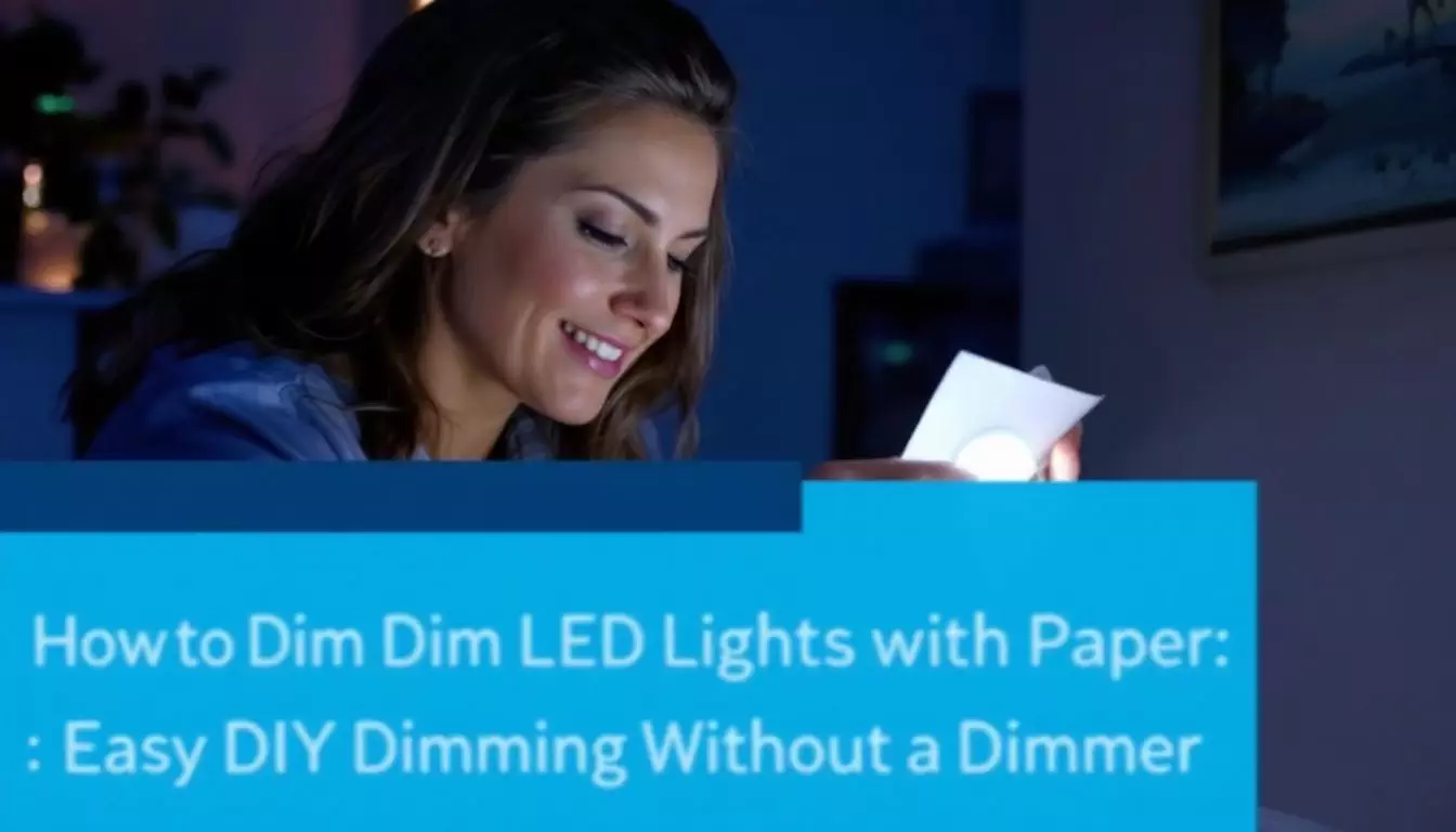 how to dim led lights with paper 341928226