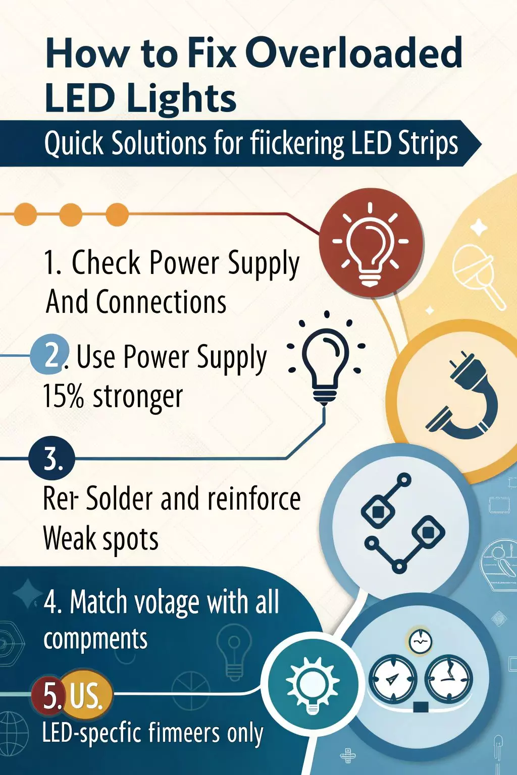 how to fix overloaded led lights quick solutions for flickering led strips 0526 1