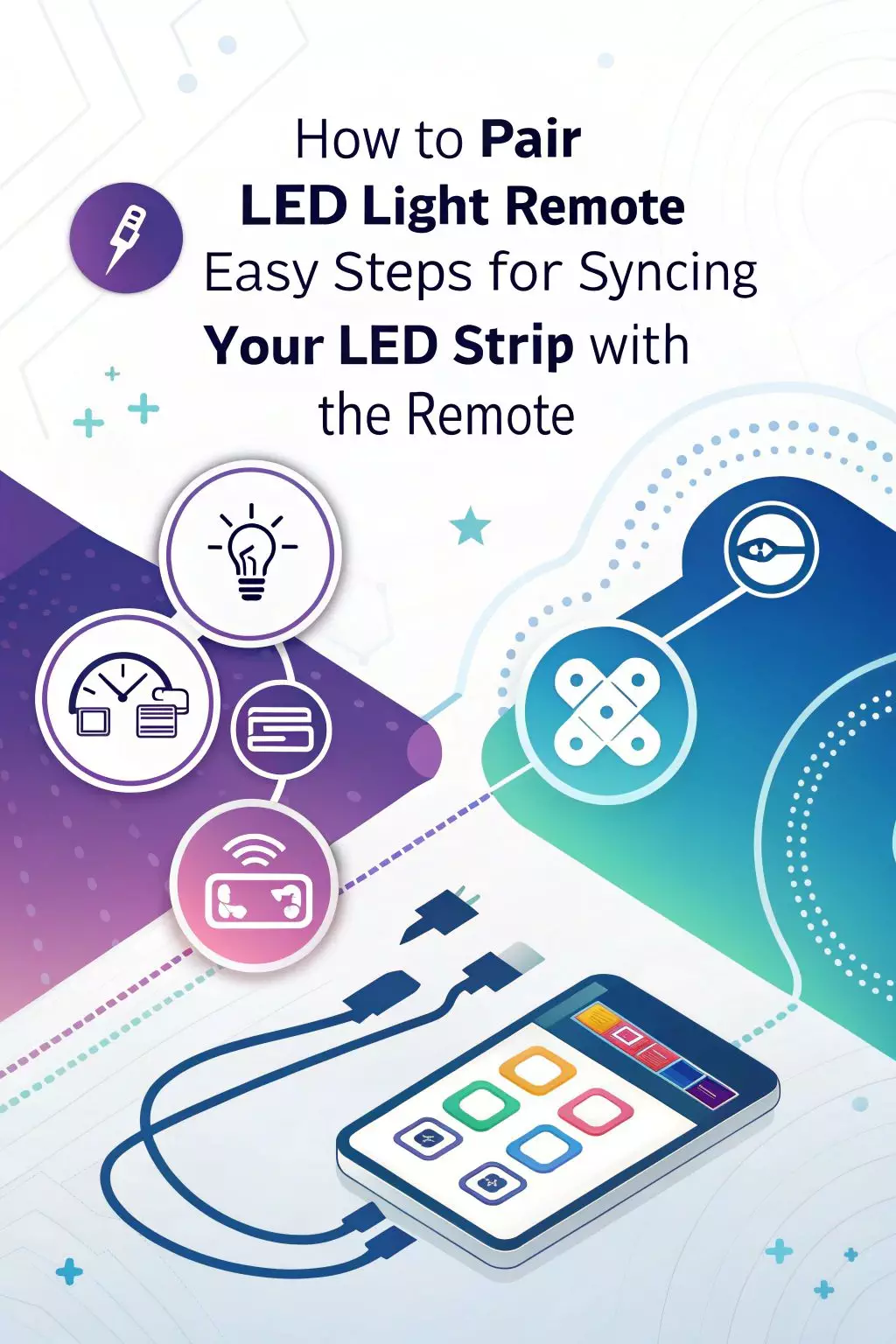 how to pair led light remote easy steps for syncing your led strip with the remote 0273 1