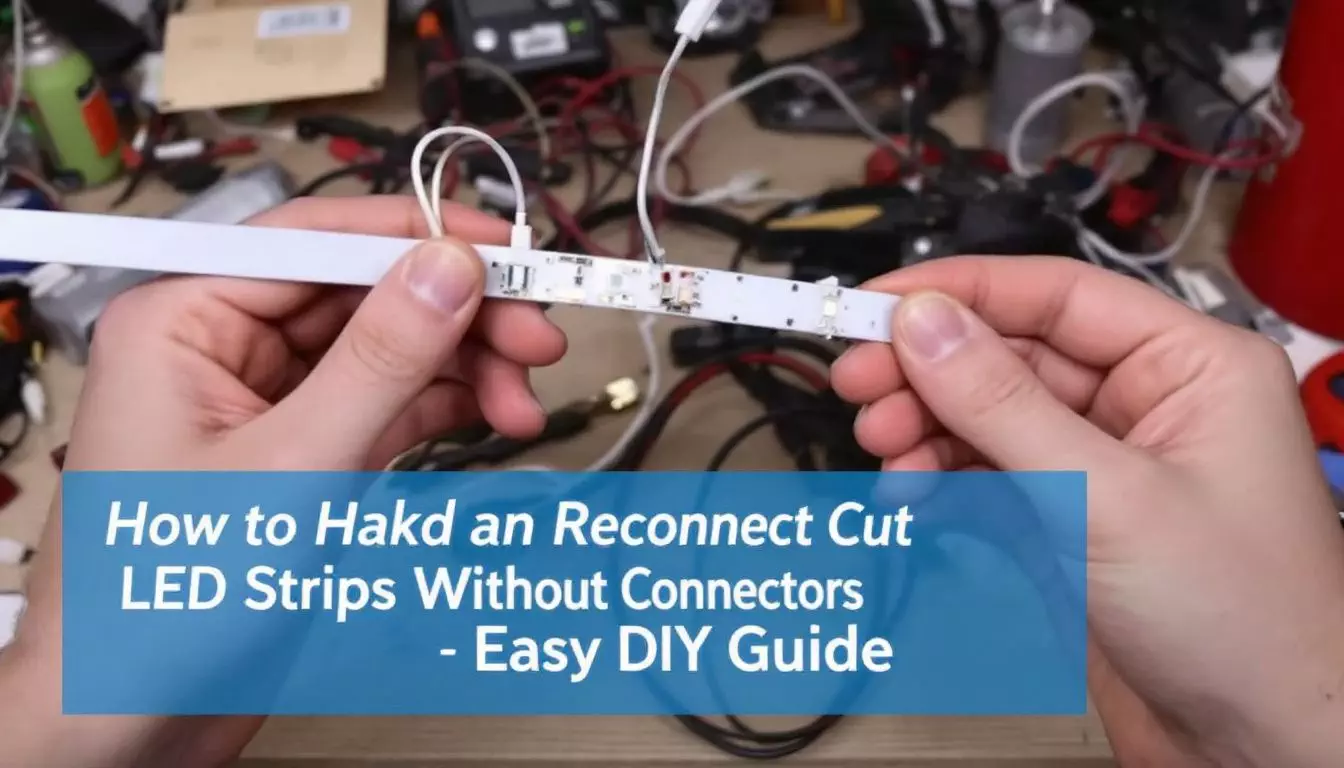 how to reconnect cut led strips without connectors 341915833