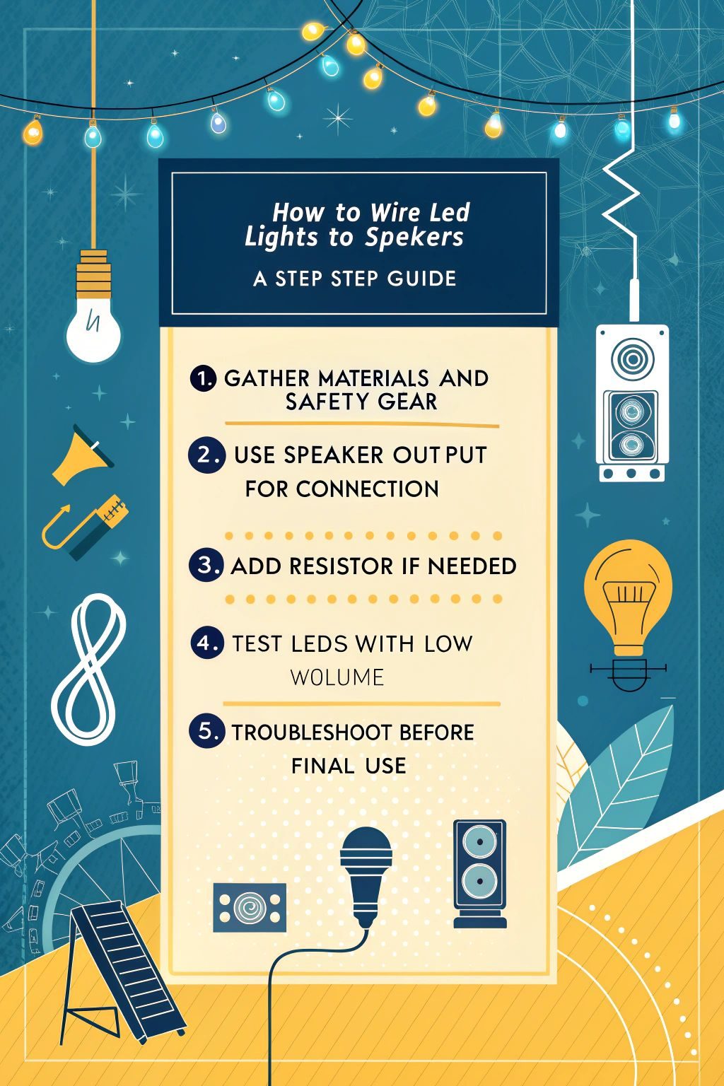 how to wire led lights to speakers a step by step guide 0232 1