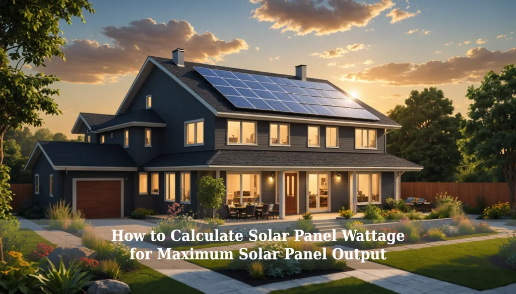 how to calculate solar panel wattage featured