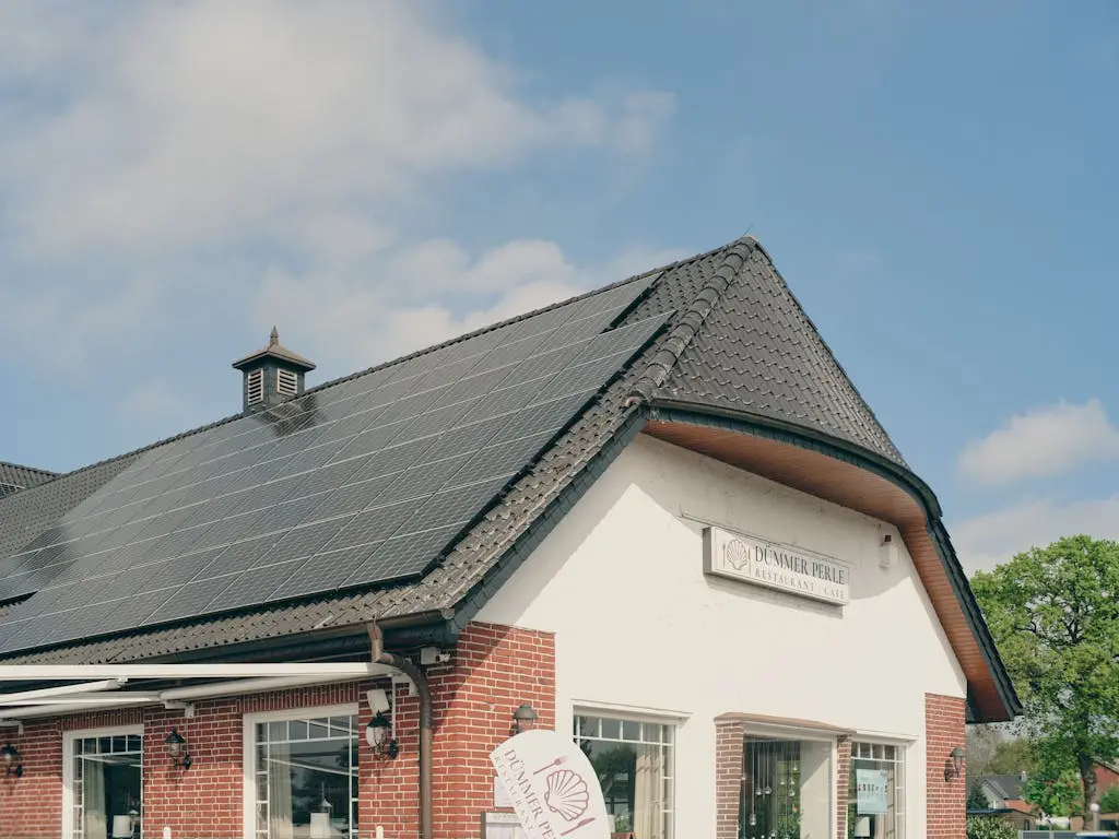 31793873 House with solar panel